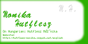 monika hutflesz business card